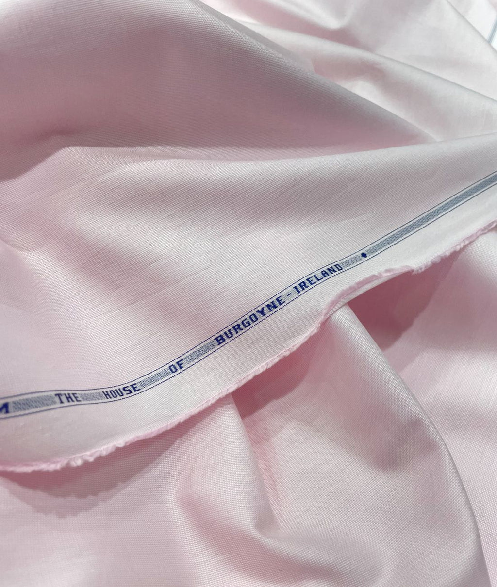 Burgoyne Luxury Hollywood Pink Color 2 Ply Giza Cotton Fabric - Tepchi Men