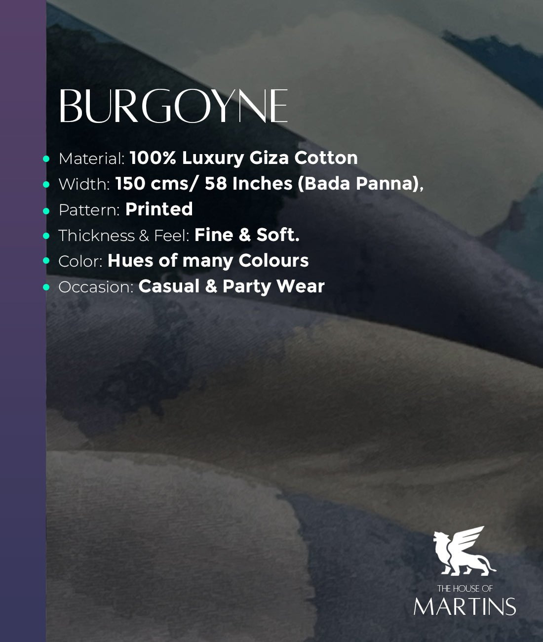 Burgoyne Printed Men's Cotton Unstitched Fabric - Tepchi Men