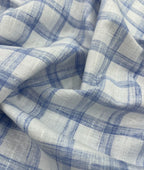Checkered Linen Fabric for Shirt & Kurta - Tepchi Men