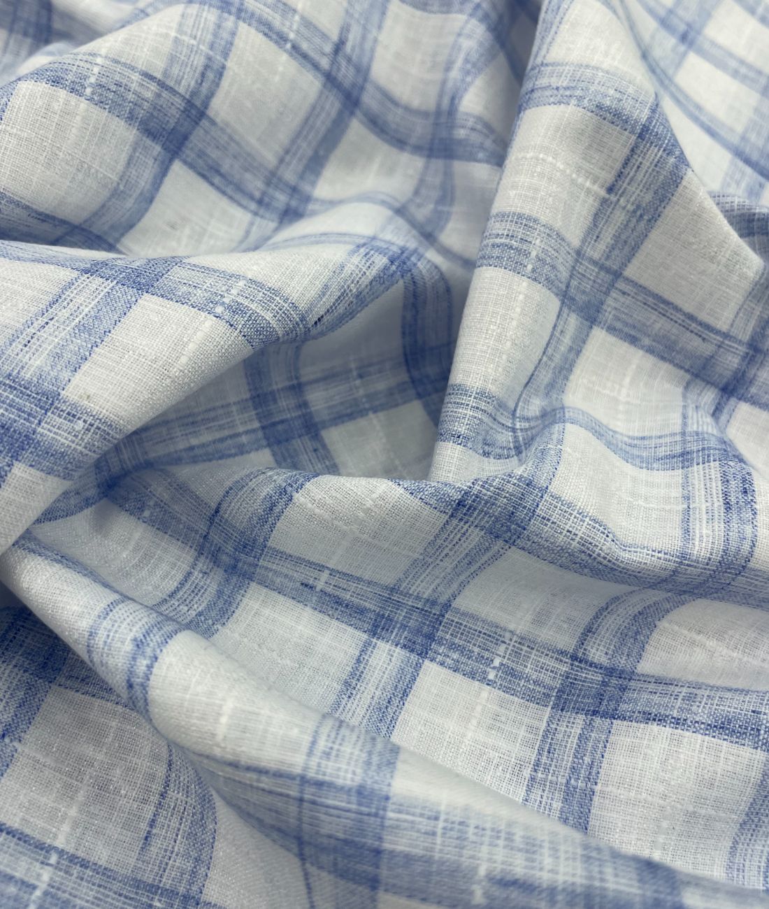 Checkered Linen Fabric for Shirt & Kurta - Tepchi Men