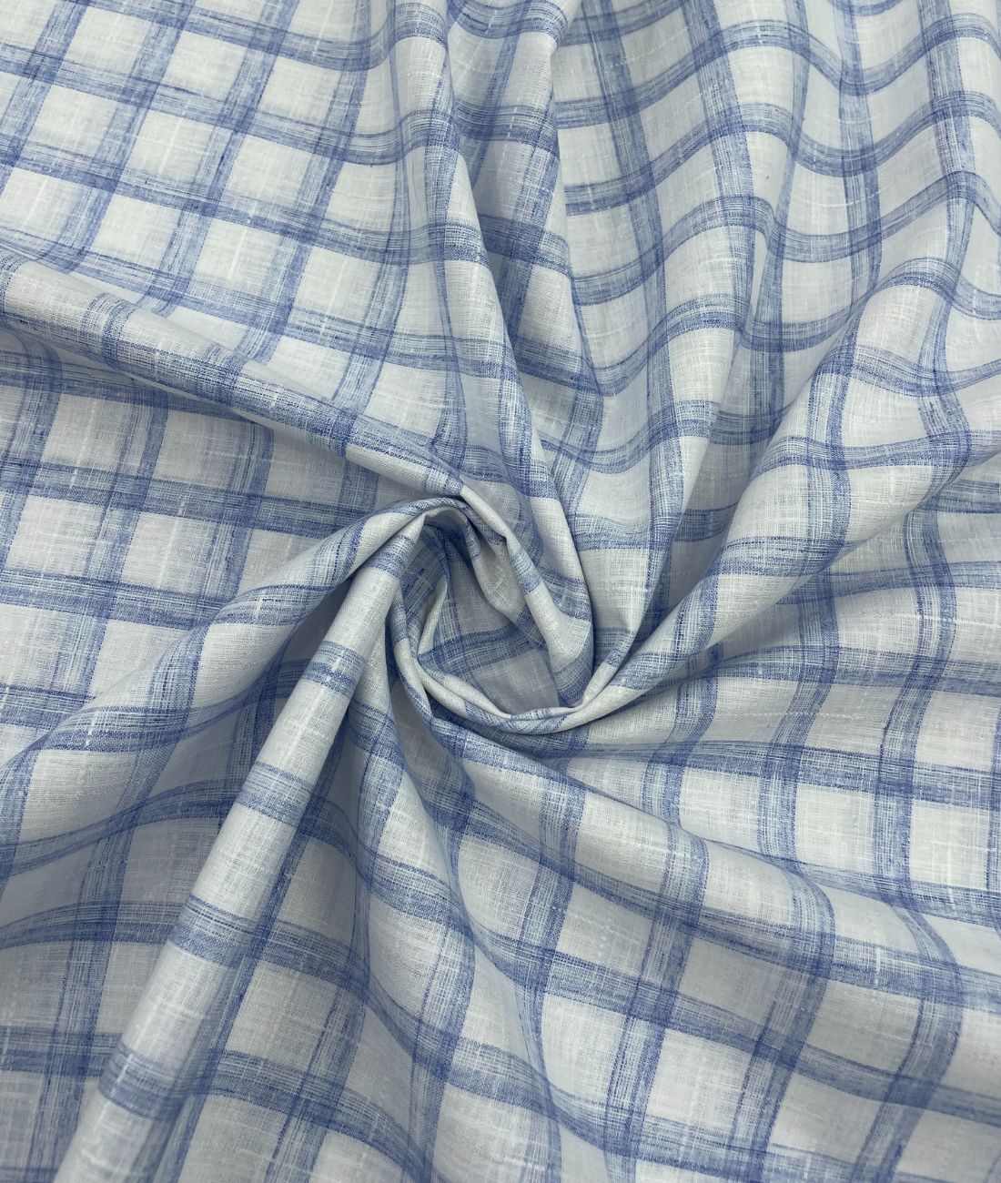 Checkered Linen Fabric for Shirt & Kurta - Tepchi Men