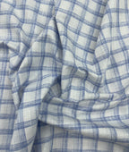 Checkered Linen Fabric for Shirt & Kurta - Tepchi Men
