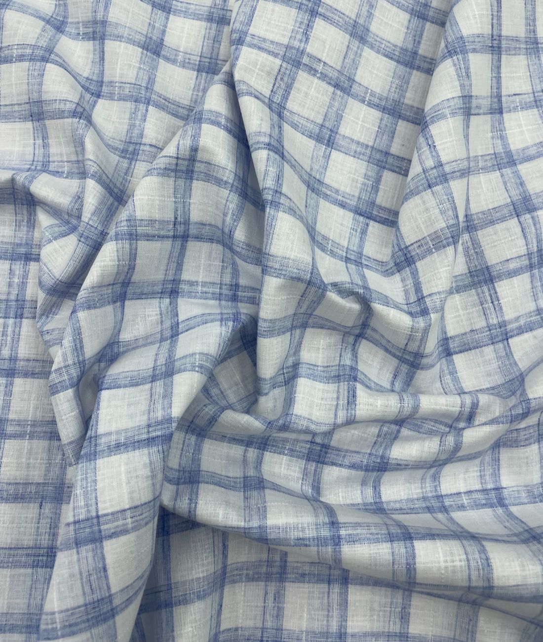 Checkered Linen Fabric for Shirt & Kurta - Tepchi Men