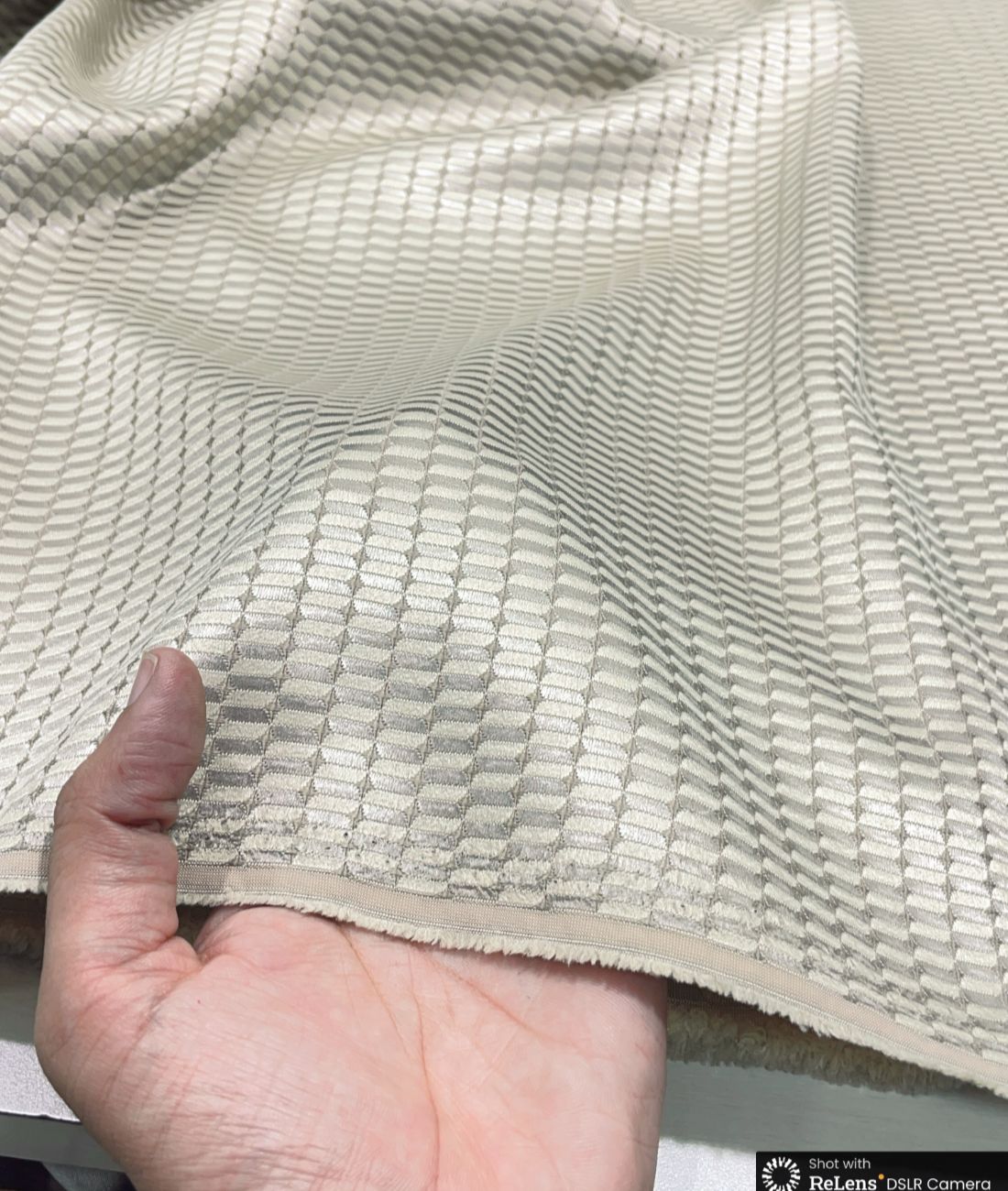 Creme Designer Suiting Fabric - Tepchi Men
