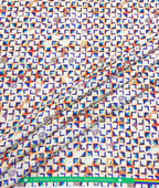 Crisp Patterned Printed Anti Wrinke Cotton Fabric for Men's Shirts & Kurta - Tepchi Men