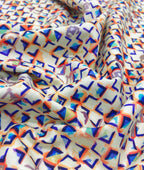 Crisp Patterned Printed Anti Wrinke Cotton Fabric for Men's Shirts & Kurta - Tepchi Men