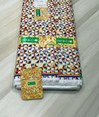 Crisp Patterned Printed Anti Wrinke Cotton Fabric for Men's Shirts & Kurta - Tepchi Men
