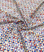 Crisp Patterned Printed Anti Wrinke Cotton Fabric for Men's Shirts & Kurta - Tepchi Men