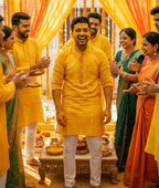 Designer Kurta for Haldi Ceremony - Tepchi Men