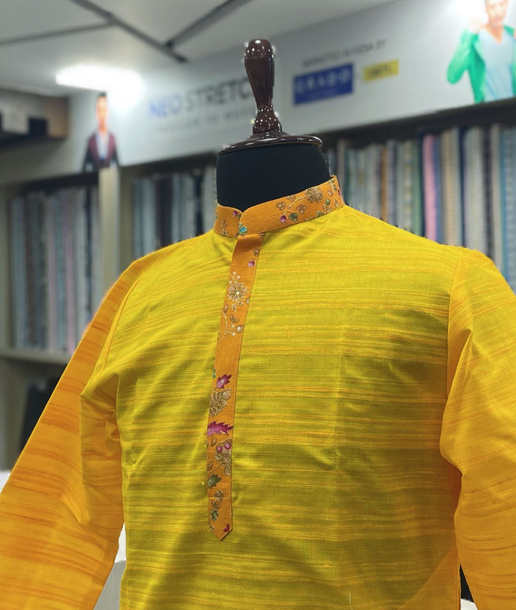 Designer Kurta for Haldi Ceremony - Tepchi Men