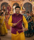 Designer Kurta & Sadri Set for Wedding Wear - Tepchi Men