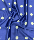 Designer Polka Dot Luxury Giza Cotton Shirt Fabric - Tepchi Men