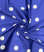 Designer Polka Dot Luxury Giza Cotton Shirt Fabric - Tepchi Men