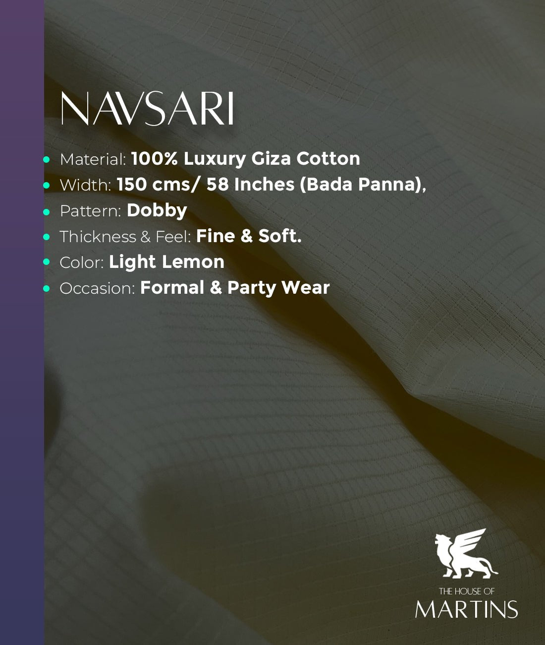 Dobby Ultra Luxury Giza Cotton Fabric - Tepchi Men