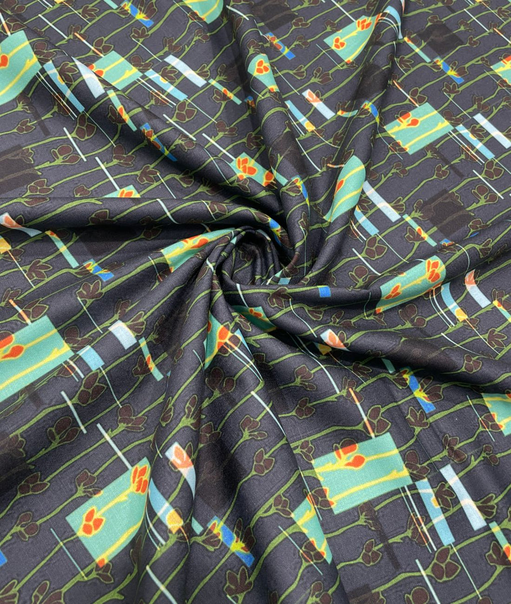 EcoChic Printed Anti Wrinke Cotton Fabric for Men's Shirts & Kurta - Tepchi Men