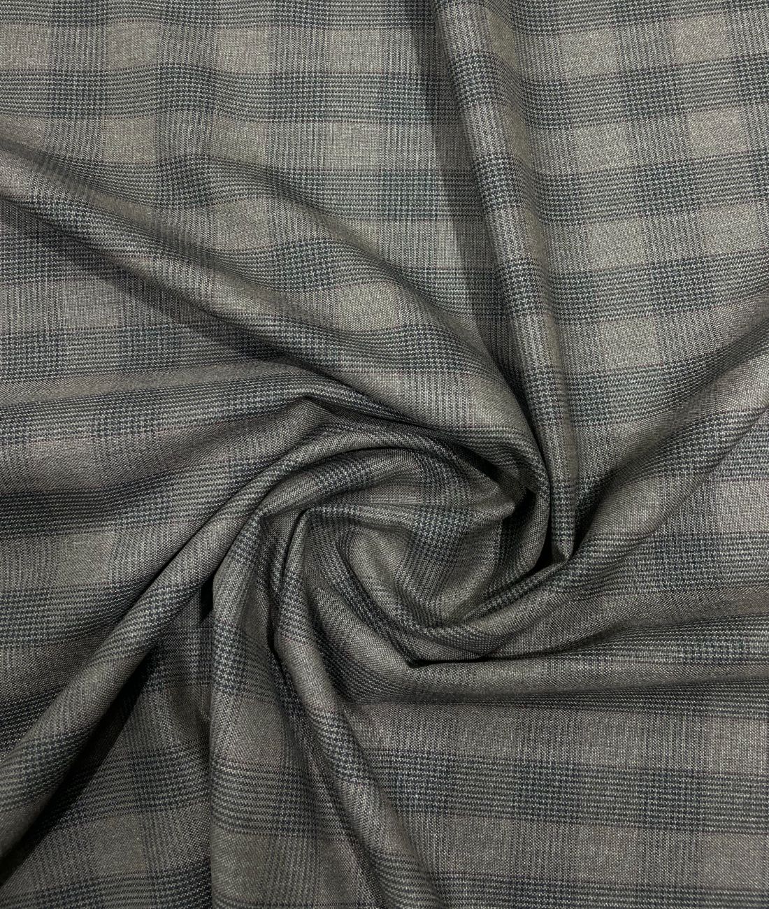 Estelle Morris 110's Counts Ultra Luxury Checks Suiting Fabric for Suits & Blazers - Tepchi Men