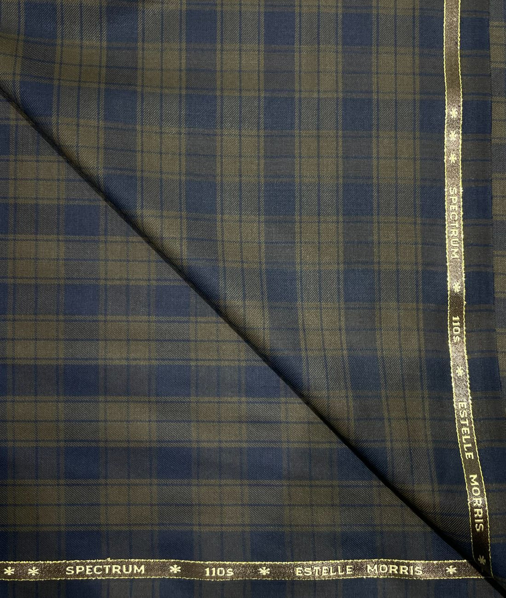 Estelle Morris 110's Counts Ultra Luxury Checks Suiting Fabric for Suits & Blazers - Tepchi Men