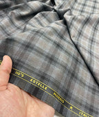 Estelle Morris 110's Counts Ultra Luxury Checks Suiting Fabric for Suits & Blazers - Tepchi Men
