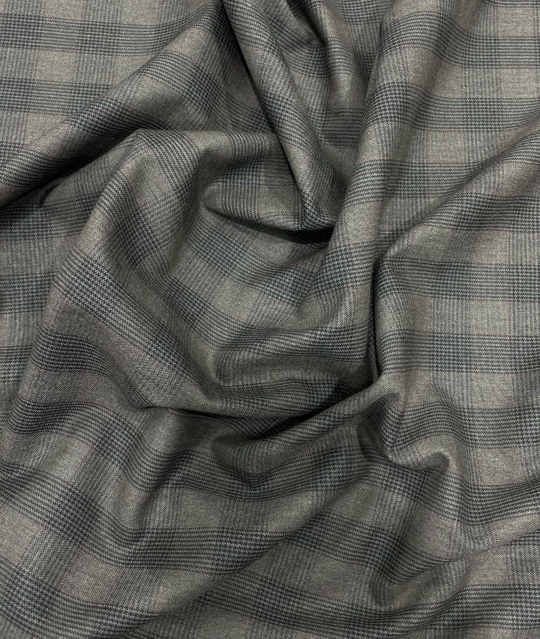 Estelle Morris 110's Counts Ultra Luxury Checks Suiting Fabric for Suits & Blazers - Tepchi Men