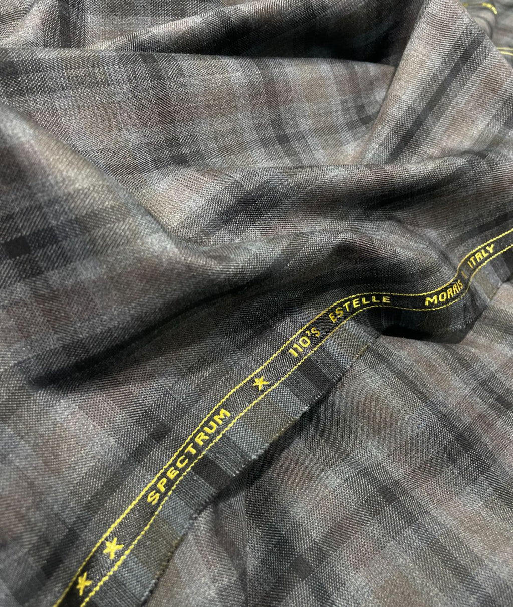 Estelle Morris 110's Counts Ultra Luxury Checks Suiting Fabric for Suits & Blazers - Tepchi Men
