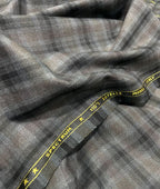 Estelle Morris 110's Counts Ultra Luxury Checks Suiting Fabric for Suits & Blazers - Tepchi Men
