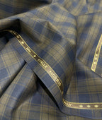 Estelle Morris 110's Counts Ultra Luxury Checks Suiting Fabric for Suits & Blazers - Tepchi Men