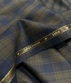 Estelle Morris 110's Counts Ultra Luxury Checks Suiting Fabric for Suits & Blazers - Tepchi Men