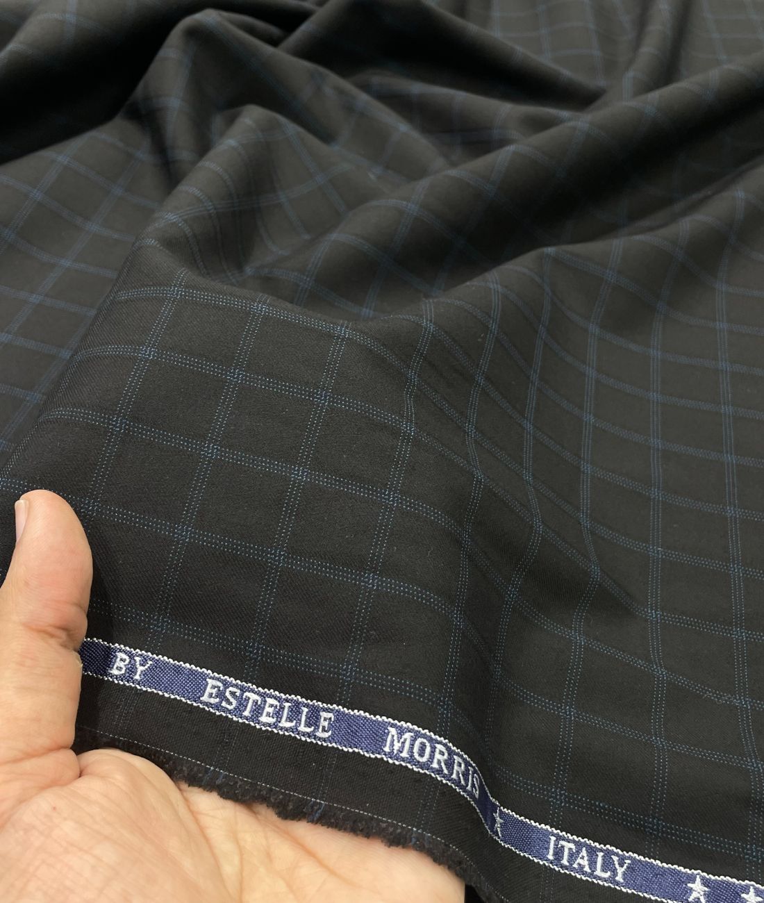 Estelle Morris Ultra Luxury Checkered Suiting Fabric for Suits & Pants - Tepchi Men