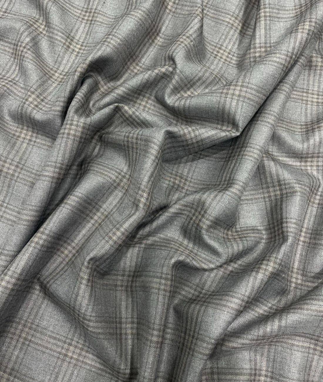Estelle Morris Ultra Luxury Checks Suiting Fabric for Suits & Blazers - Tepchi Men