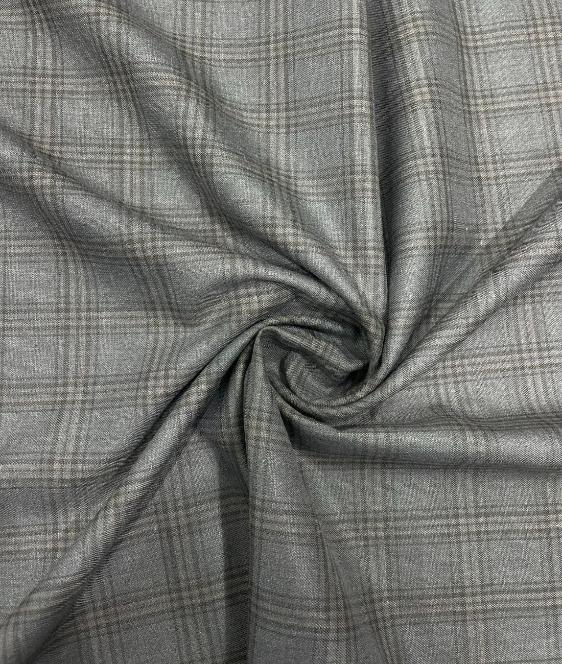 Estelle Morris Ultra Luxury Checks Suiting Fabric for Suits & Blazers - Tepchi Men
