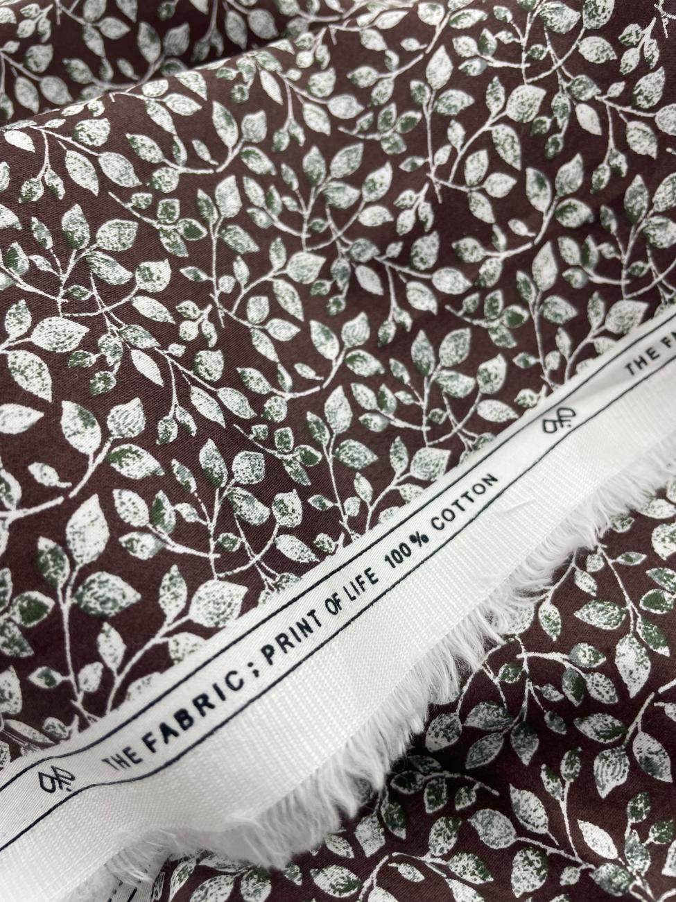 Floral Print Giza Cotton Fabric for Men's Shirt - Tepchi Men