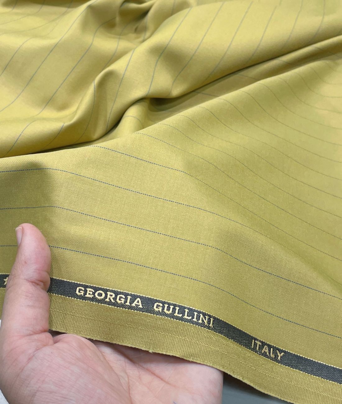 Georgia Gullini Luxury Stripe Suiting Fabric - Tepchi Men
