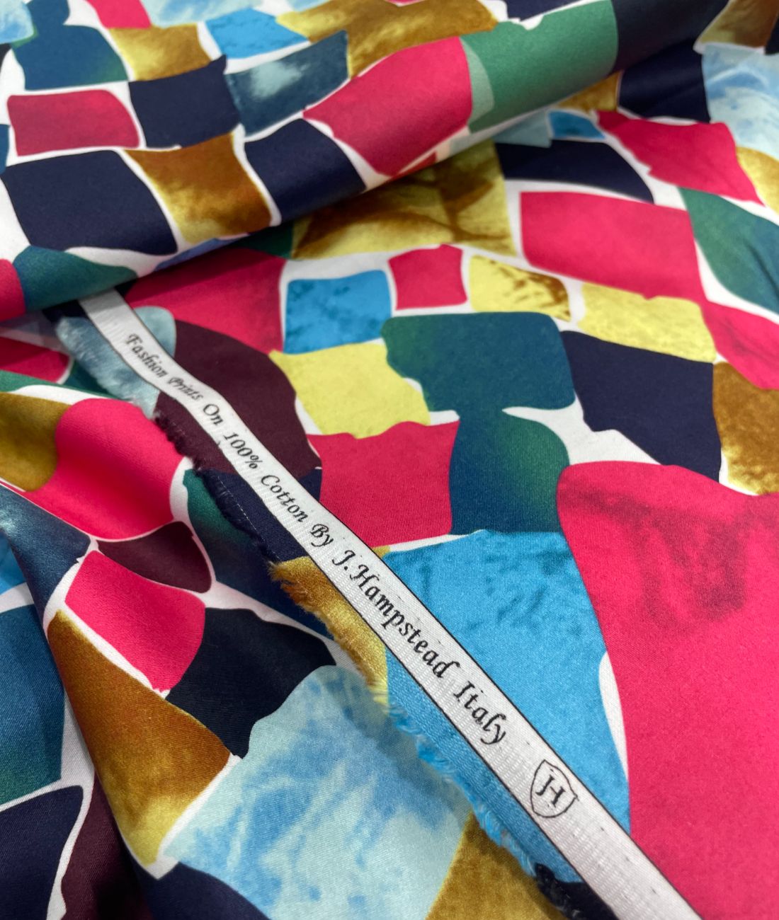 J.Hampstead Abstract Luxury 2 Ply Giza Cotton Fabric - Tepchi Men