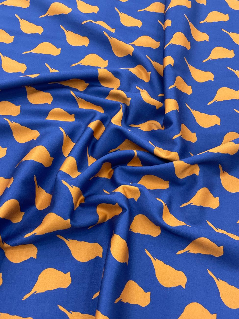 J.Hampstead Bird Print Luxury Giza Cotton Fabric for Men's Shirt - Tepchi Men