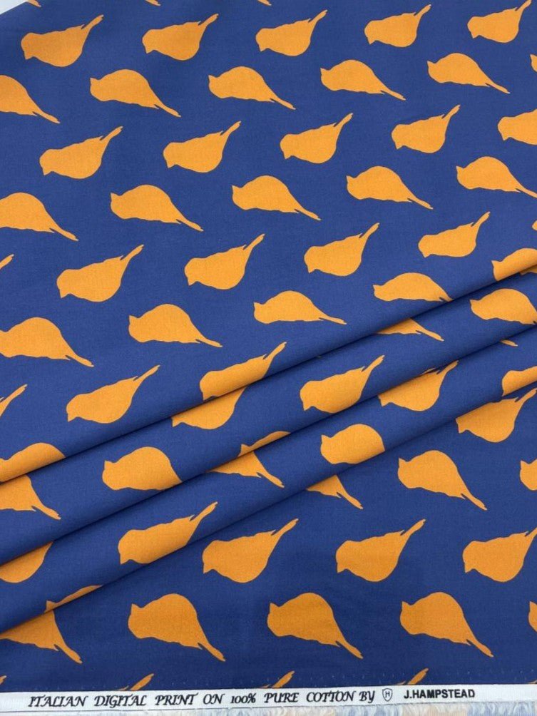 J.Hampstead Bird Print Luxury Giza Cotton Fabric for Men's Shirt - Tepchi Men