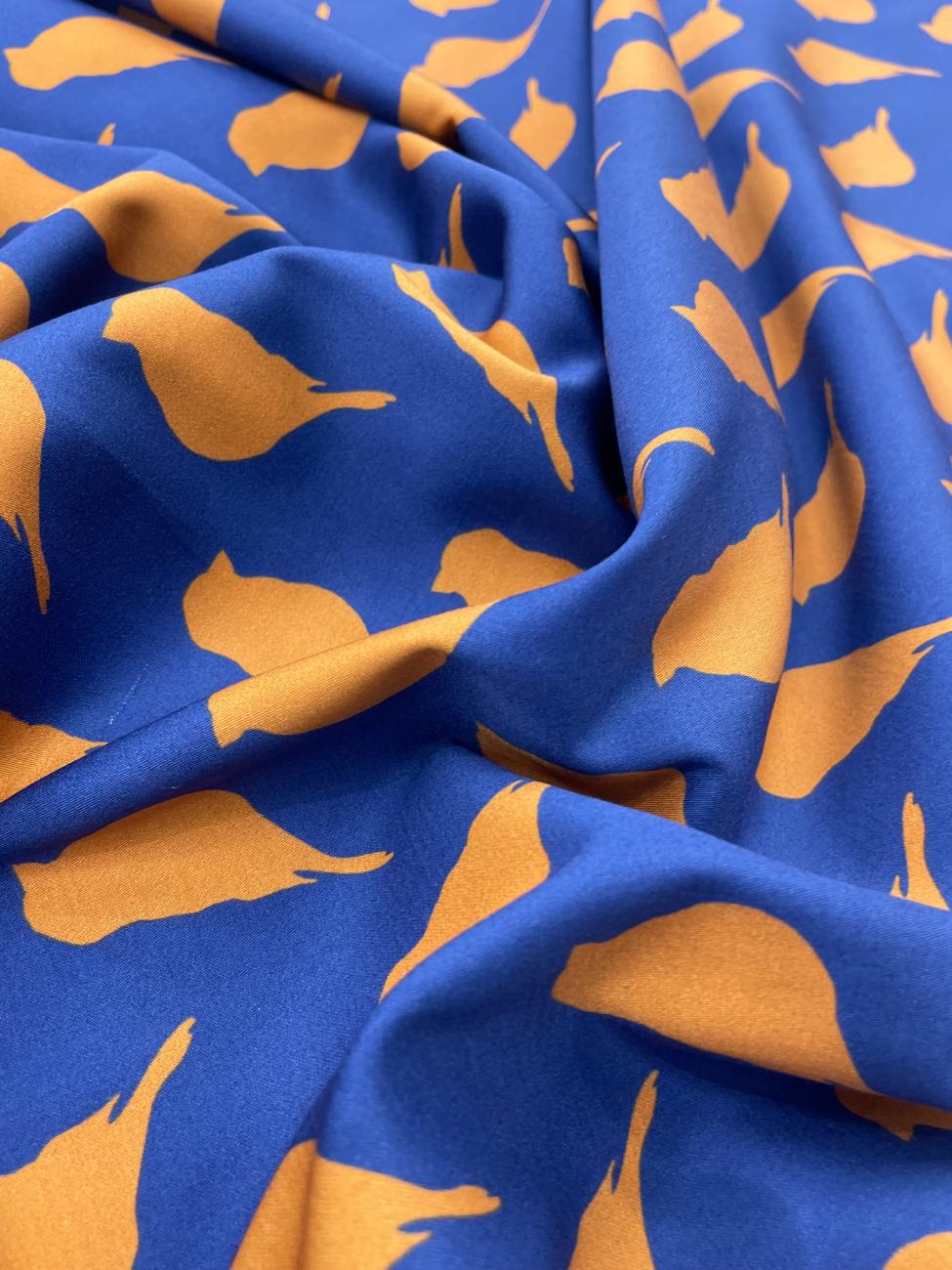J.Hampstead Bird Print Luxury Giza Cotton Fabric for Men's Shirt - Tepchi Men