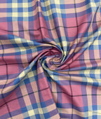J.Hampstead Checks Luxe Edition Giza Cotton Fabric - Tepchi Men