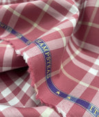 J.Hampstead Checks Luxe Edition Giza Cotton Fabric - Tepchi Men