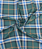 J.Hampstead Checks Luxe Edition Giza Cotton Fabric - Tepchi Men