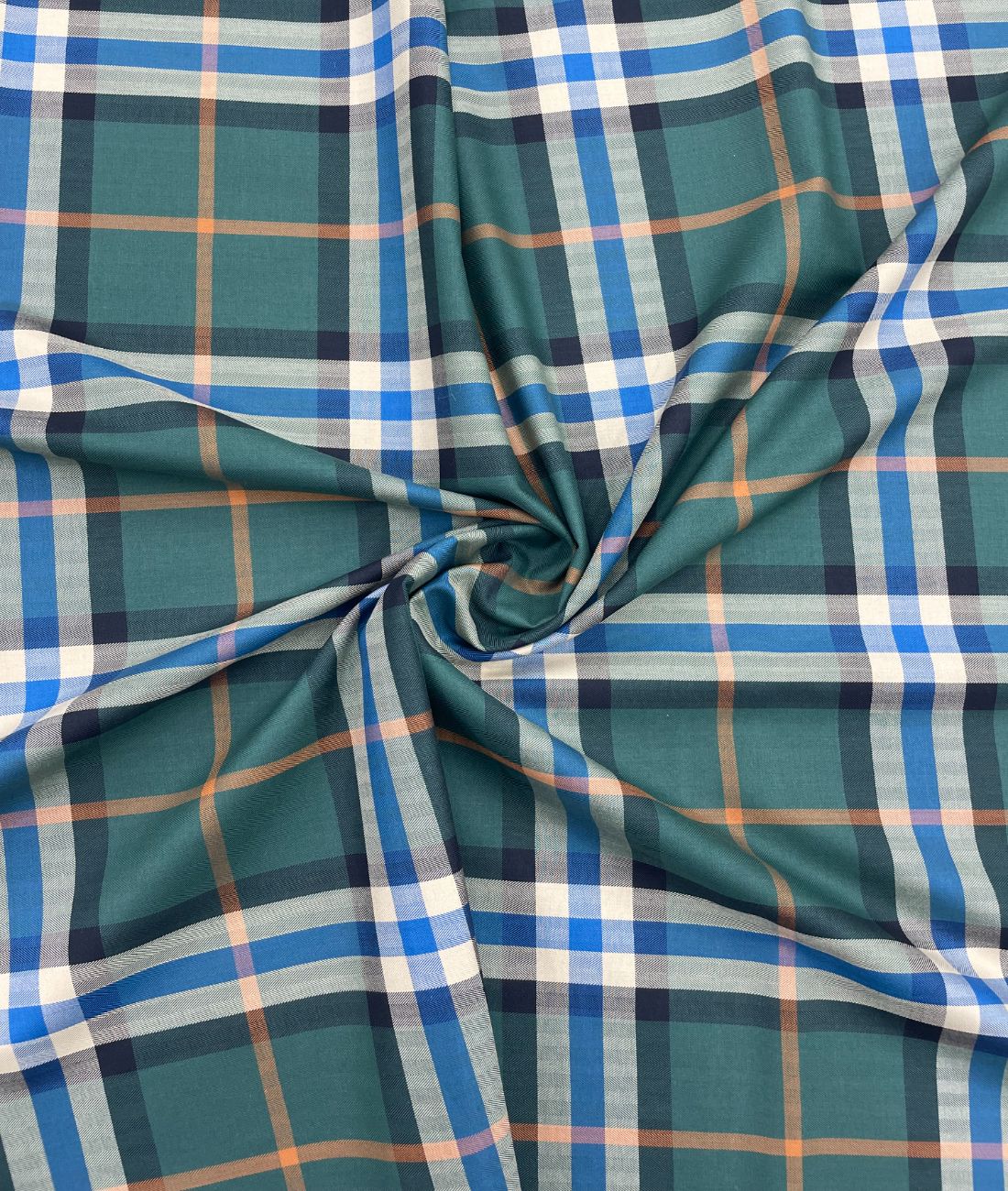 J.Hampstead Checks Luxe Edition Giza Cotton Fabric - Tepchi Men