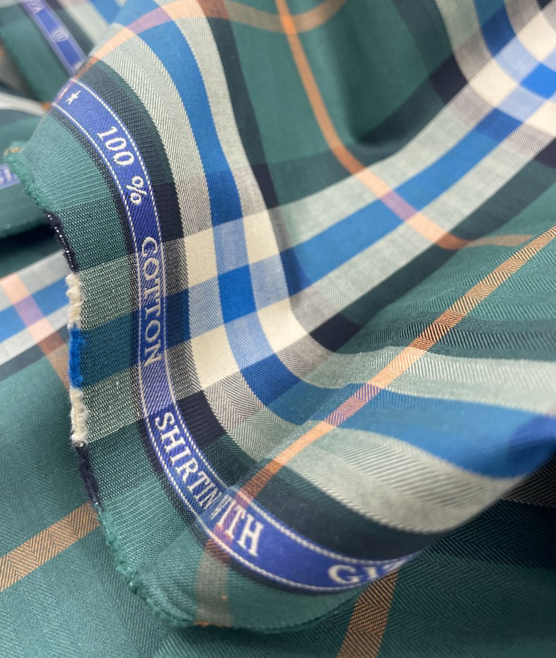 J.Hampstead Checks Luxe Edition Giza Cotton Fabric - Tepchi Men