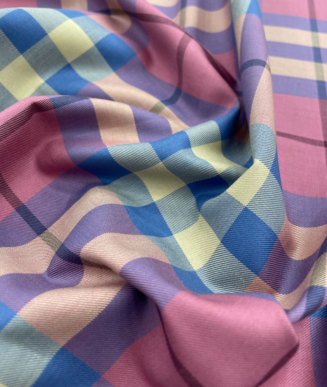 J.Hampstead Checks Luxe Edition Giza Cotton Fabric - Tepchi Men