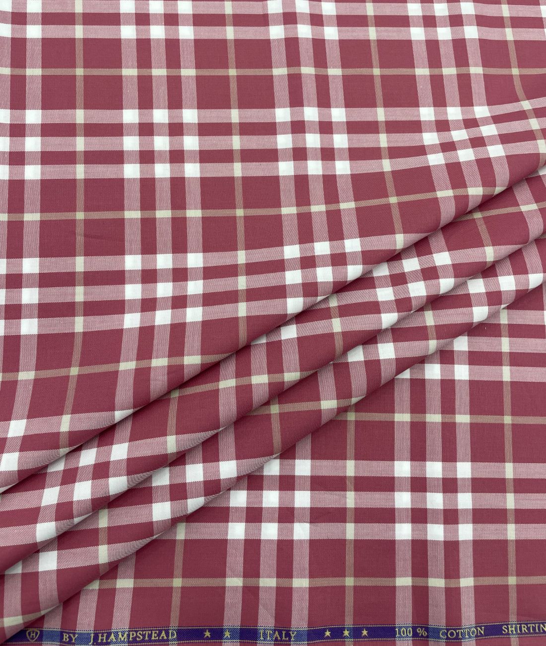 J.Hampstead Checks Luxe Edition Giza Cotton Fabric - Tepchi Men