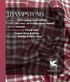 J.Hampstead Checks Luxe Edition Giza Cotton Fabric - Tepchi Men