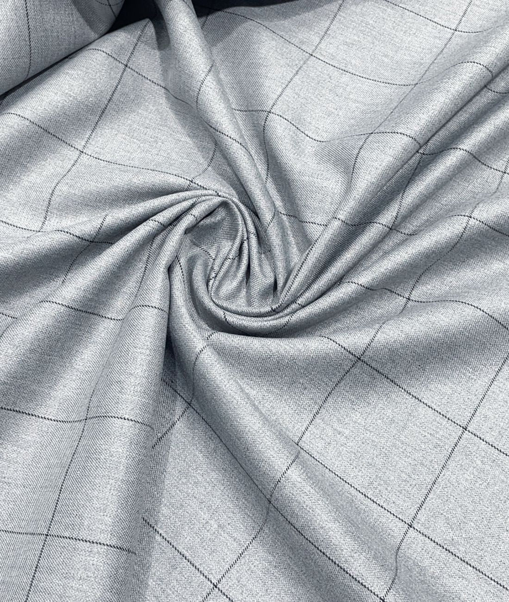 J.Hampstead Checks Luxury Suiting Fabric - Tepchi Men