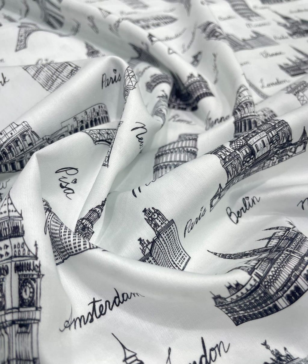 J.Hampstead City Prints Premium Giza Cotton Fabric for Men's Shirt - Tepchi Men