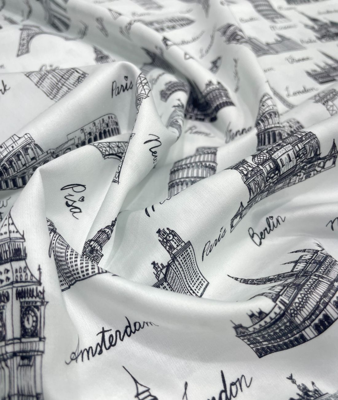 J.Hampstead City Prints Premium Giza Cotton Fabric for Men's Shirt - Tepchi Men