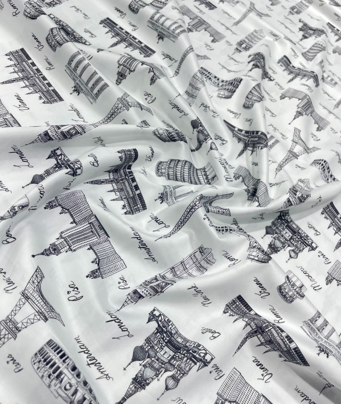 J.Hampstead City Prints Premium Giza Cotton Fabric for Men's Shirt - Tepchi Men