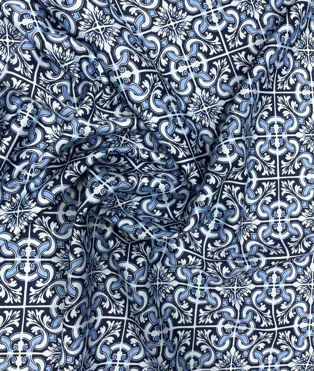 J.Hampstead Designer Printed Premiuim Giza Cotton Fabric for Men's Shirt - Tepchi Men