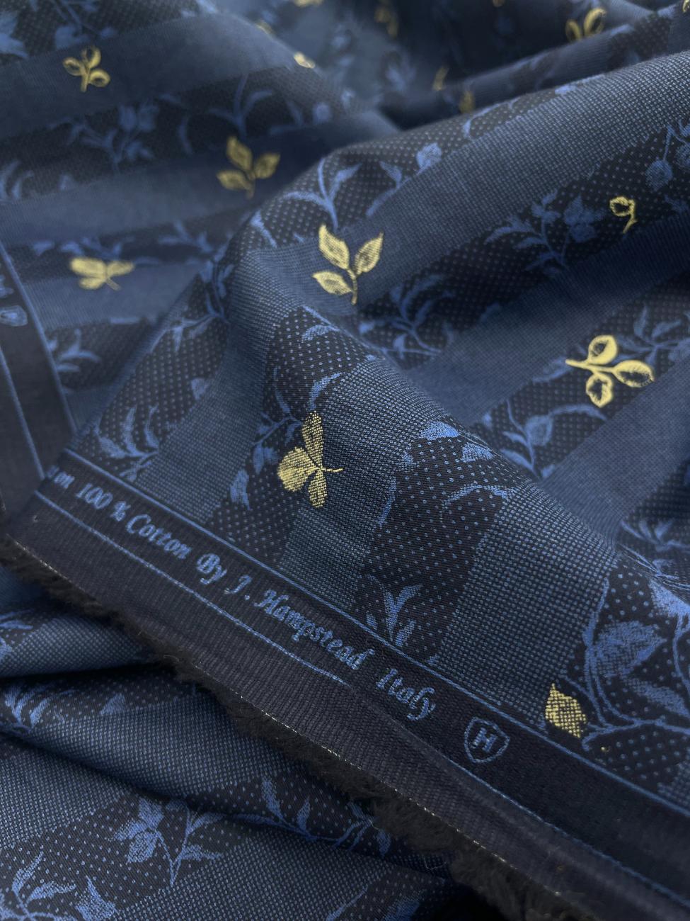 J.Hampstead Floral Print Luxury Cotton Fabric for Men's Shirt - Tepchi Men